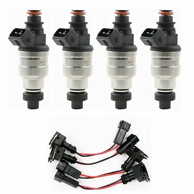 4 550cc Fuel Injectors For Honda OBD1 B16 B18 B20 D15 D16 D18 F22 H22 W/ Clips • $52.89