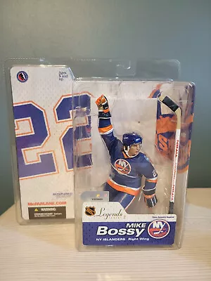 Mike Bossy New York Islanders McFarlane Figure NHL Legends Series Blue Variant  • $35