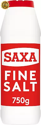 Saxa Table Salt For Table & Cooking 750 G Drum (Pack Of 1) • £2.82