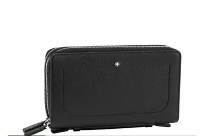 Montblanc Meisterstück Soft Grain D Companion Leather Clutch Travel Wallet Men ✅ • $521.99