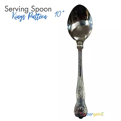 £3.99 • Buy Large Serving Spoon 10  King Table Stainless Steel Cooking Kitchen Cutlery Tool