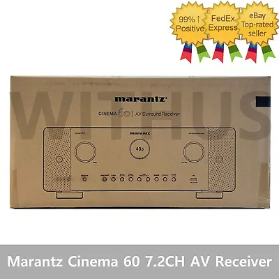 Marantz Cinema 60 7.2CH AV Receiver With 8K Ultra HD HEOS Built-in / Black 220V • $1124.05