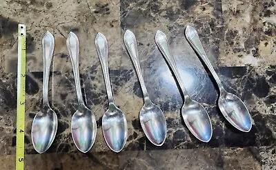 LOT OF 6 RARE C1946 HOTEL McALPIN NYC SILVERPLATED DEMITASSE COFFEE SPOONS ☕️ • $59.99