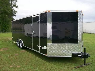 $8000 • Buy NEW 8.5X24 8.5 X 24 Enclosed Carhauler Cargo Trailer 10K Axles - NEW 2023