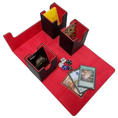 Card Deck Box For MTG 3 In 1 Commander Deck Box Magic The Gathering Deck Box ... • $37.42