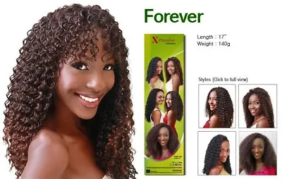 £8.99 • Buy Xpression Forever Weave Synthetic Hair Extensions 17 Inch UK Stock Free Delivery