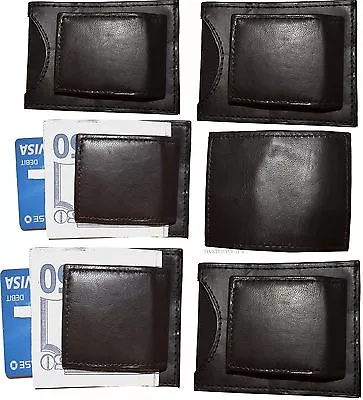 Lot Of 6 New Lambskin Leather Money Clip Magnetic Money Clip. Leather Case BNWT • $27.96