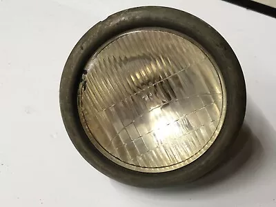 Cowl Lamp VINTAGE Automobile LiGhT Early GLASS Lens AntiQuE TRUck Heavy Patina • $49.95