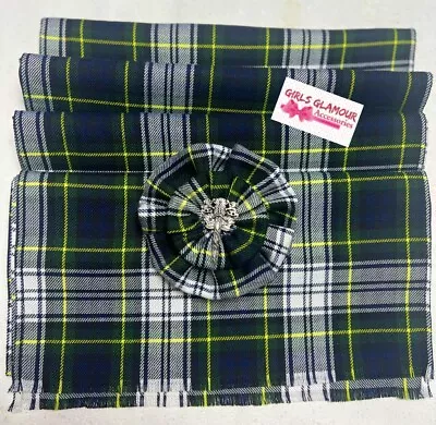 Gordon Stewart Tartan Sash Rosette Burns Night Stag Thistle Wedding Scottish Tie • £18.90