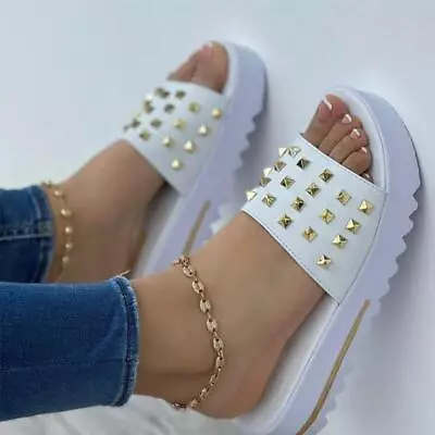$18.99 • Buy Nuevas Sandalias De Cuña Chanclas Zapatos Para Mujere Parm De Verano Modernos