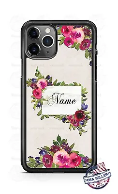 Elegant Bouquet Monogram Phone Case Cover For IPhone 11 Pro Samsung A20 LG Etc • $18.95