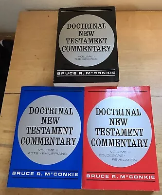 Doctrinal New Testament Commentary Vols. I II & III By Bruce McConkie Softcover • $25