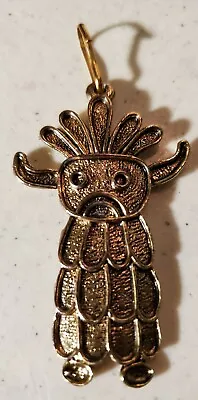 Super Rare Vintage Tribal Pineapple Man ? Pendant Charm Miniature Folk 2.5 X 1.5 • $7.57