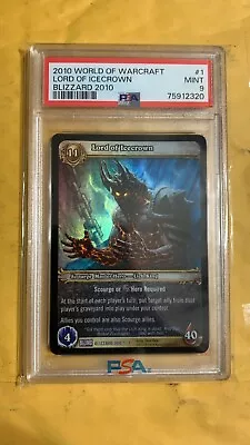 [PSA 9] Lord Of Icecrown FOIL - Blizzard Employee Promo - World Of Warcraft Tcg • $140