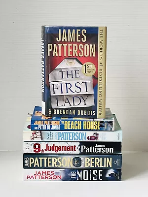 James Patterson -6 Bk Lot- Beach House/ 1st Lady/ 6th Target/ 9 Judgement/ Noise • $38.97