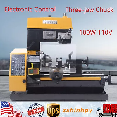 3 In 1 Electric Wood Metalworking Lathe Machine Micro Drilling Milling Machine • $1170