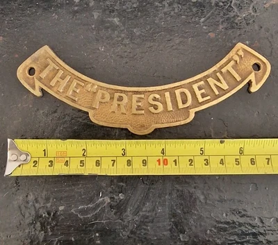 £28.99 • Buy Safe Plaque Safe Plate Banner  The President 