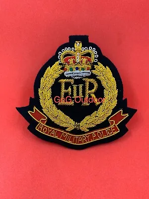 Royal Military Police Blazer Badge RMP Hand Embroidered Bullion And Wire Badge • £13.99