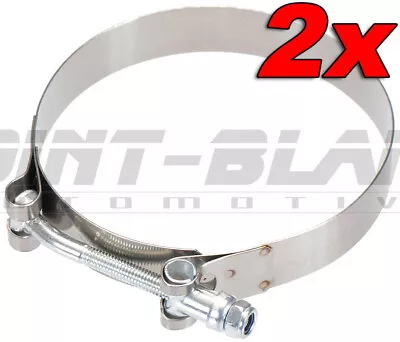 3.5 Inch / 89mm ID Stainless Steel T-Bolt Silicone Hose Clamp (92-100mm) 2pcs • $20