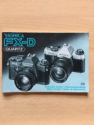 Camera Instruction Manual Yashica FX-D • £5.90
