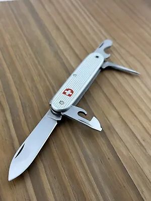 Victorinox Vintage Pioneer Alox Swiss Army Knife - Silver - Stamp 89 1989 - • $75