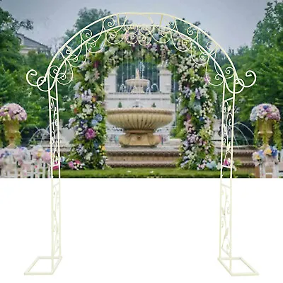 Metal Garden Arch Arbor Trellis Fit: Climbing Grow Plants Archway Wedding Decor • $88