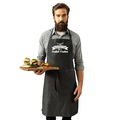 £10.95 • Buy Football My Drinking Club Has A Problem - Gift Funny Novelty Kitchen Apron