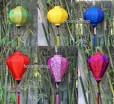 Set Of 6 Pcs 35cm Vietnamese Silk Lanterns For Wedding Garden Decoration • $42