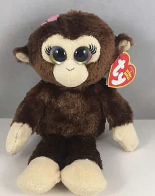 TY Beanie Baby PETALS The Brown Monkey (6 Inch) Red Lined TAG Retired • $13.95