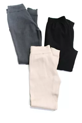 Zara Womens High Rise Drawstring Cuffed Sweatpants Gray Size S Lot 3 • $34.99