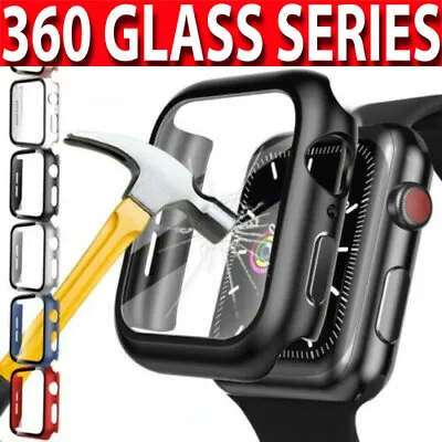 £4.49 • Buy Case For Apple Watch Series 8/7/6/5/4/SE 360 FULL SCREEN PROTECTOR  Glass Cover