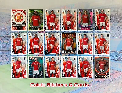 Topps Match Attax 2023/24 Full Manchester United Team Set All 18 Cards Base Foil • £7.75