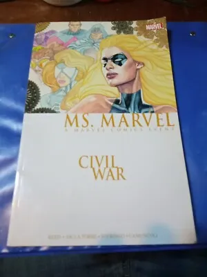 CIVIL WAR MS. MARVEL TPB Mike Wieringo Brian Reed 2015 Ed.  • $20