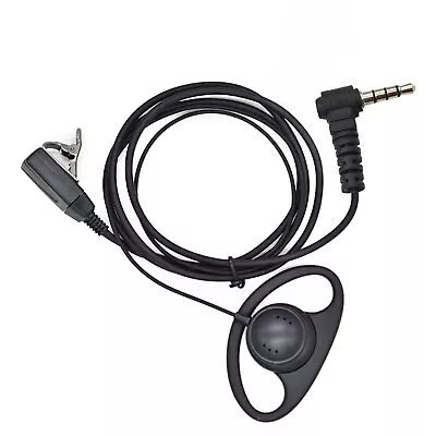 Mic Hidden D-Shape Earpiece Headset PTT For YAESU Vertex VX-1R 5R VX-110 VX298 C • £4.07