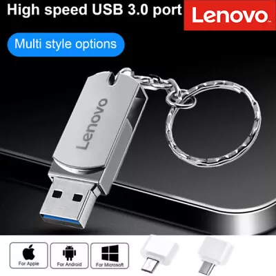 2TB 1TB 512GB 256GB 128GB 3in1 TYPE-C Micro USB 3.0 Flash Drive Pen Memory Stick • £6.99