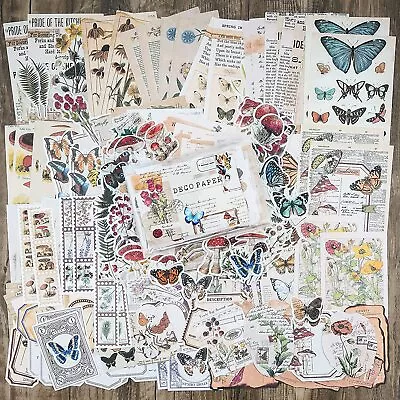 $14.45 • Buy 200PCS Vintage Scrapbook Supplies For Art Bullet Journal DIY Stickers Craft AU
