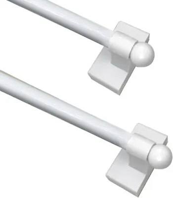 Magnetic Curtain Rods For Mental Appliance Doors Windows - Multi-Use Adjustable • $30