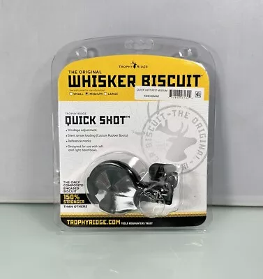 Trophy Ridge Whisker Biscuit Quick Shot Rest Universal RH/LH Black - Medium NEW • $35.77