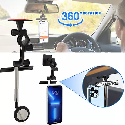 $9.95 • Buy Universal 360° Car Rear View Mirror Mount Holder Cradle Stand For Cell Phone GPS