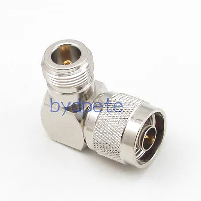 N Male Plug To N Female Jack Right Angle 90 Degree RF Coaxial Connector Adapter • $3.76