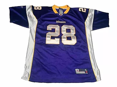 Adrian Peterson Minnesota Vikings Jersey XL Youth (16-18) Reebok NFL VINTAGE • $19.99