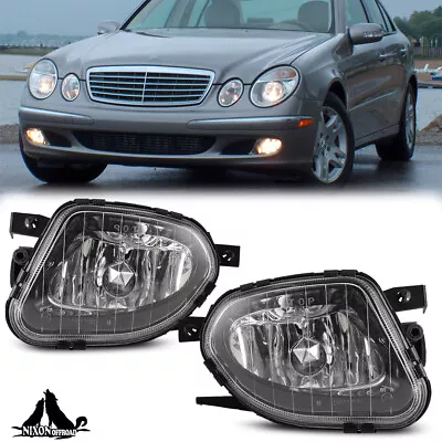 For 2003-2006 Mercedes Benz E320/E500 W211 Fog Lights Bumper Driving Lamps Clear • $42.29