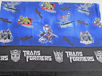 Vintage Transformers Megatron Bumblebee Twin Flat Bed Sheet Bedding Franco Retro • $17.95