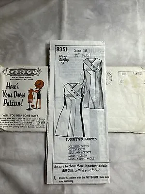 Vintage USA Magazine Sz 18 Bust 40 /102cm 1971  Dress - PLUS SZ • $12