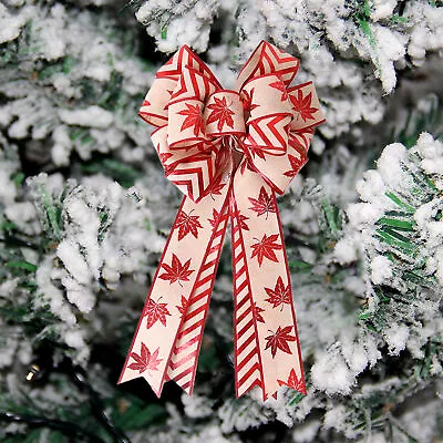 Xmas Bowknot Scentless Washable Christmas Bow Decorations Vibrant • $13.35