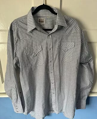 Cowboy Western Shirt . Ely Size L.  Men’s • £20