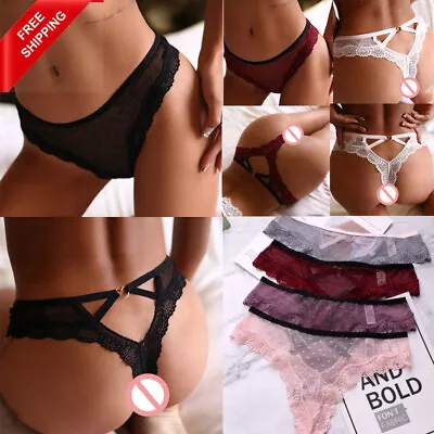 Sexy Lace Panties Women Heart Hollow Thong Seamless G-String Underwear Lingerie • $3.29