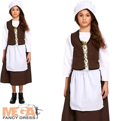 £9.99 • Buy Victorian Poor Maid Girls Fancy Dress World Book Day Childrens Childs Costume