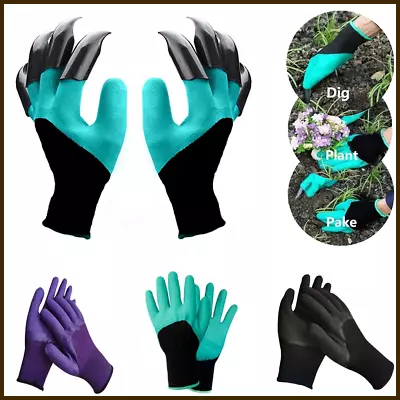Gardening Gloves Mens Womens Work Gloves With Claws For Digging Planting Seeding • $6.24
