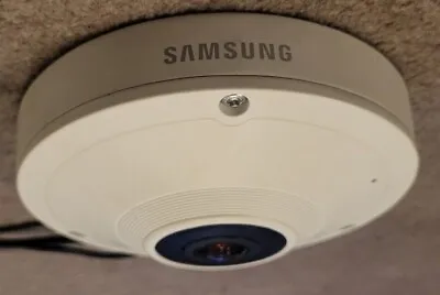 Samsung SNF-8010P 5MP HD Fisheye Internal CCTV IP PoE Dome Camera • £39.99